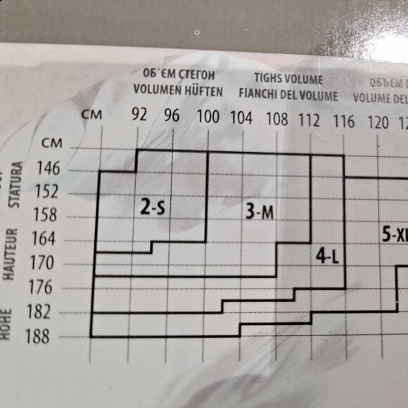 Set of 5 Giulia Infinity Tights Tan and Black colors New in package - Picture 7 of 15